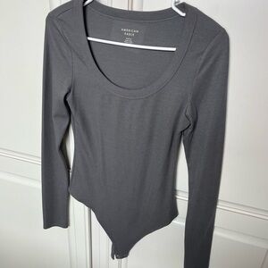 American Eagle Outfitters Charcoal Bodysuit